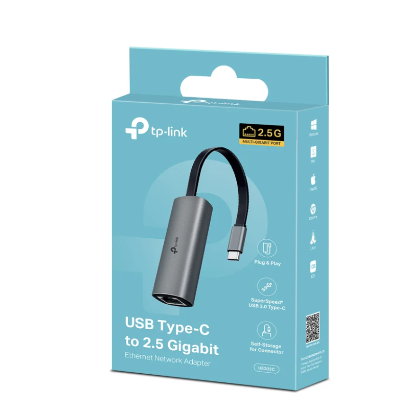 TP-Link UE310C, USB Type-C to 2.5 Gigabit Ethernet Network Adapter